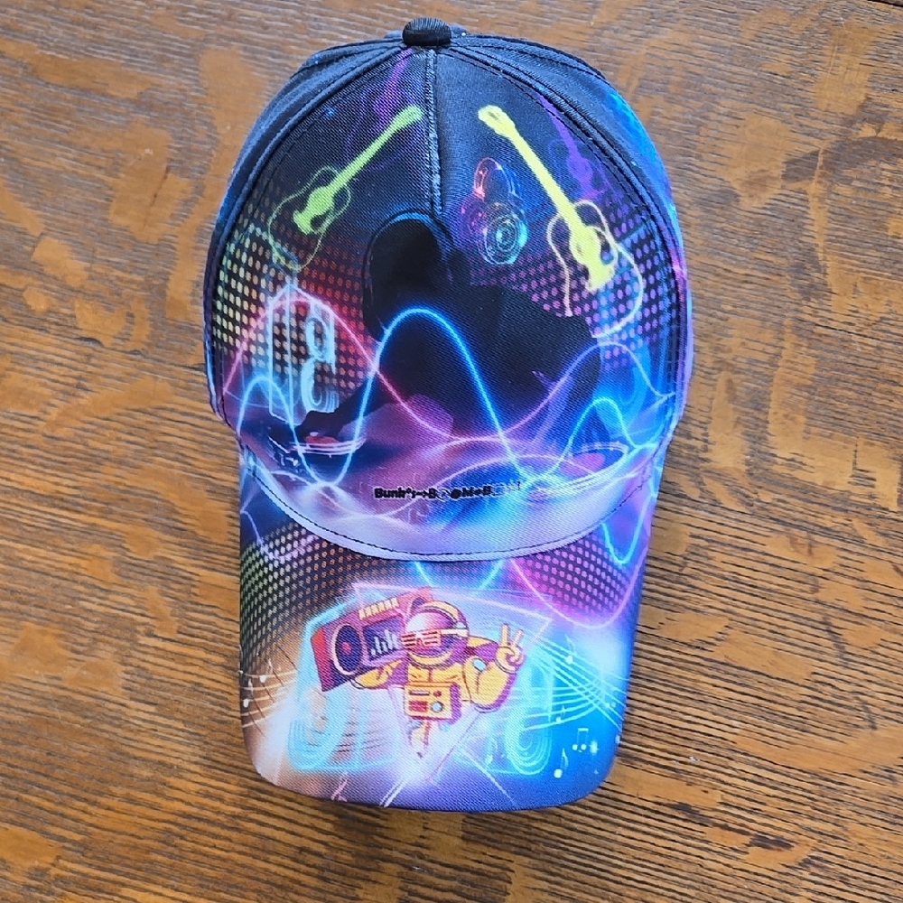 Colorful Music-Themed Cap
